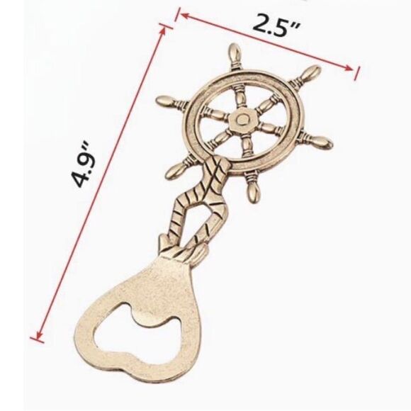“STEER STRAIGHT” Nautical Bottle Opener • NIB - Picture 7 of 7